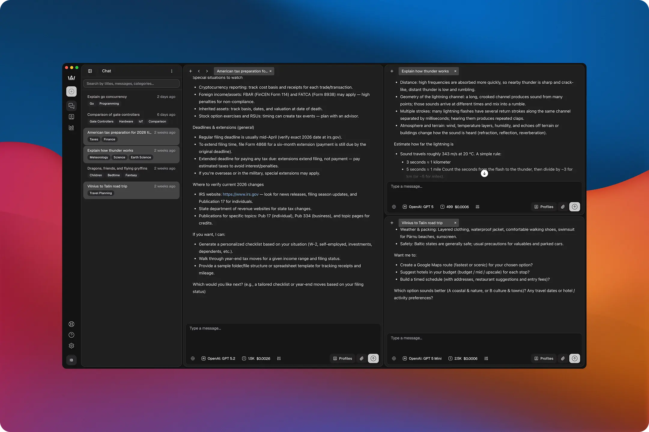 Awee Desktop app screenshot
