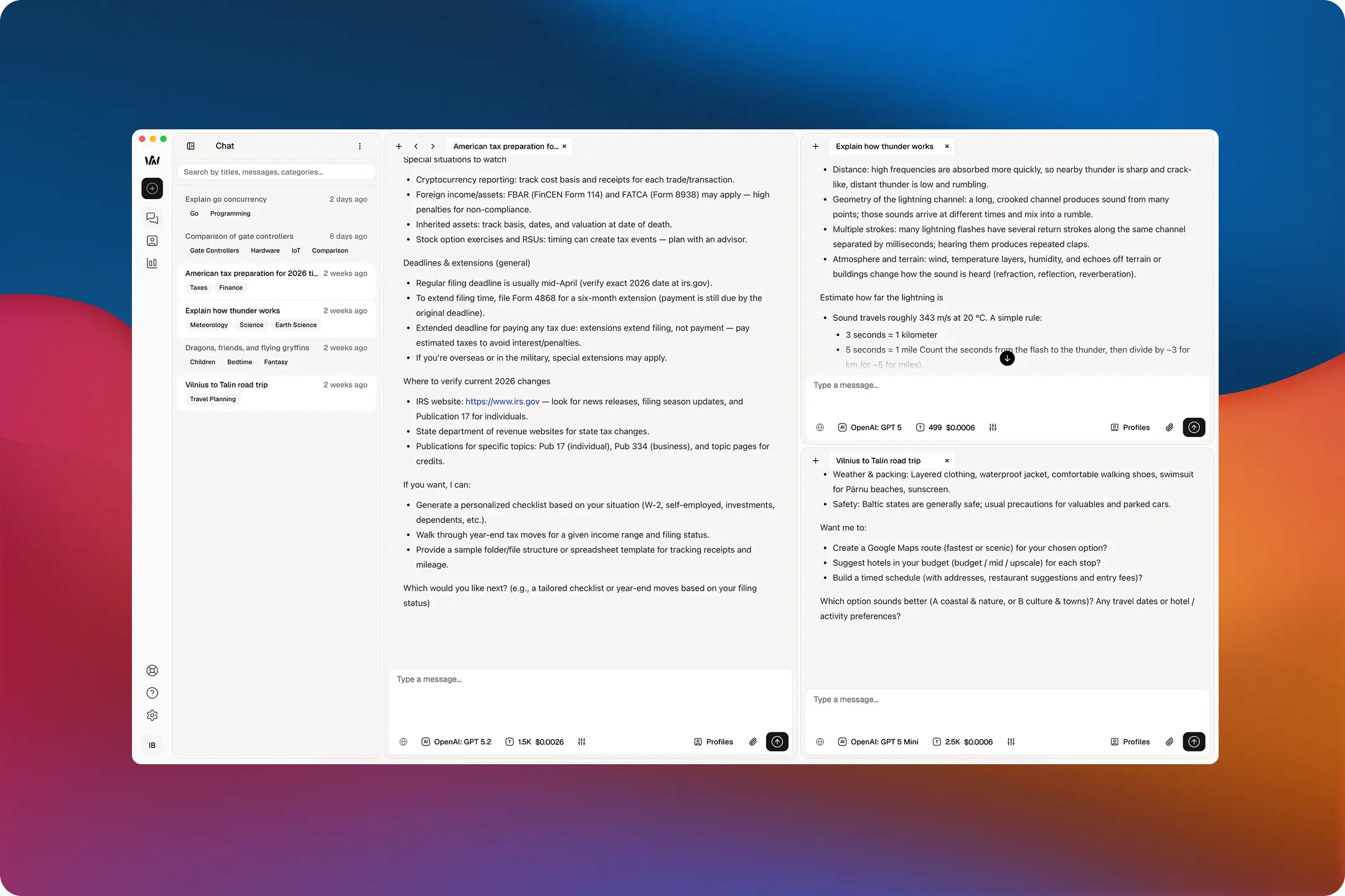 Awee Desktop app screenshot